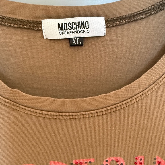 Moschino Disney Minnie Mouse Rhinestone Long Sleeve TShirt - Picture 5 of 5